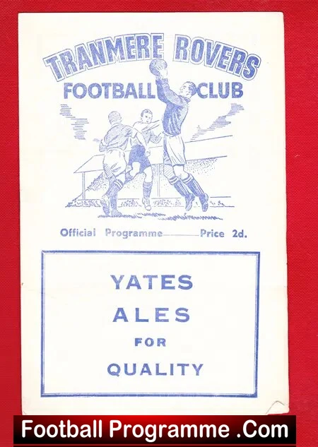 Tranmere Rovers v Rochdale 1954 – FA Cup