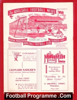Walsall v Brighton 1954