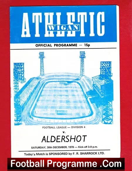 Wigan Athletic v Aldershot 1978