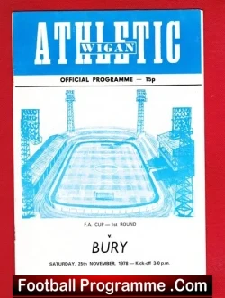 Wigan Athletic v Bury 1978 – FA Cup