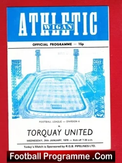 Wigan Athletic v Torquay United 1979