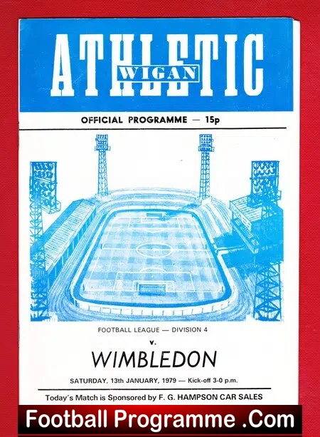 Wigan Athletic v Wimbledon 1979