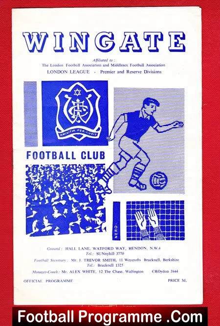 Wingate v Tilbury 1960 – London League