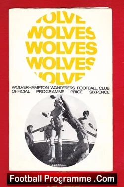 Wolves Wolverhampton v Leicester City 1967 - football programme