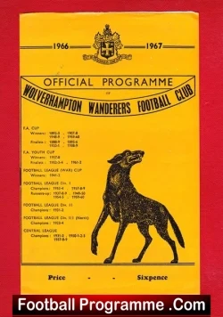 Wolves Wolverhampton v Oldham Athletic 1967 - football programme