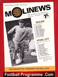 Wolves Wolverhampton v Stoke City 1968