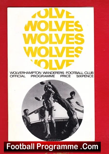 Wolves Wolverhampton v Tottenham 1968