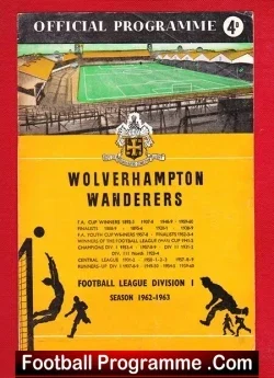 Wolves Wolverhampton v WBA 1962