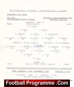 Woodford Town v Tilbury 1960 – FA Cup Replay