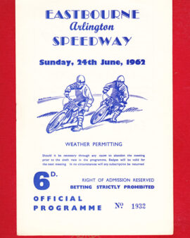 Eastbourne Speedway Championship Of Sussex 1962