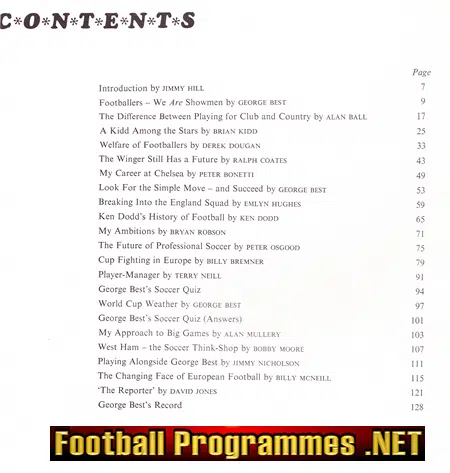 George Best Football Soccer Annual 1971 - Number 4