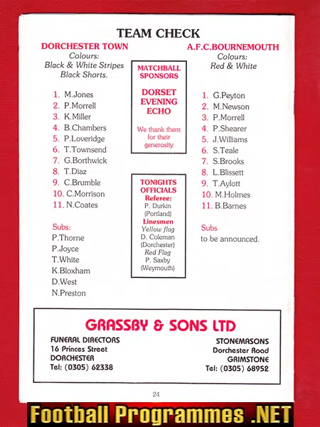 Keith Miller + Trevor Townsend Testimonial Benefit Match SIGNED