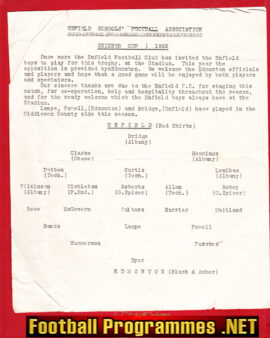 Enfield v Edmonton 1952 – Schoolboys Match – Skinner Cup