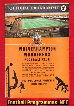 Wolves Wolverhampton v WBA 1959 – Champions