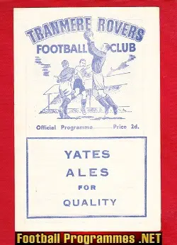 Tranmere Rovers v Southport 1955 – Liverpool Senior Cup Final