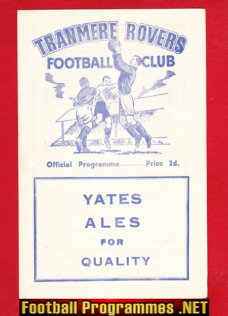 Tranmere Rovers v Southport 1955 – Liverpool Senior Cup Final