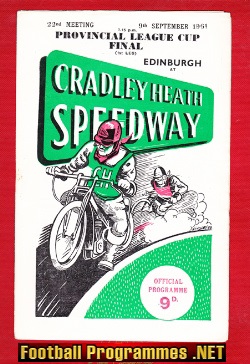 Cradley Heath Speedway v Edinburgh 1961 – Cup Final