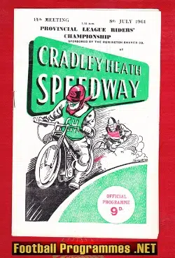 Cradley Heath Speedway v Provincial Riders Championship 1961