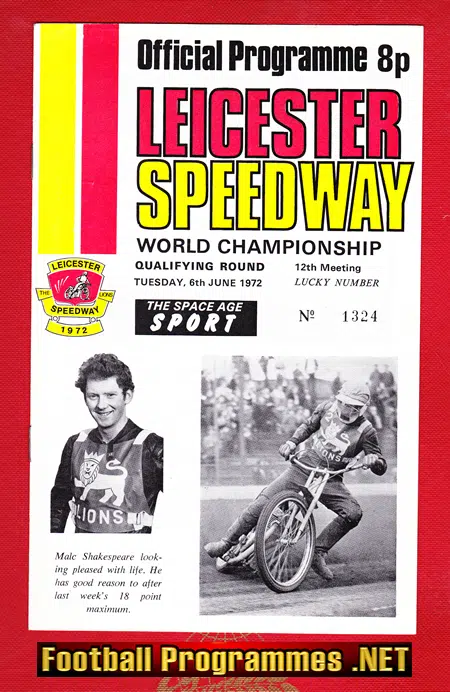Leicester Speedway World Championship 1972