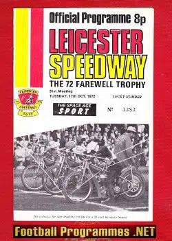 Leicester Speedway Farewell Trophy 1972