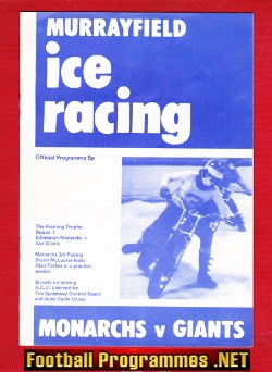 Edinburgh Speedway v Ayr 1972 – Ice Racing Murrayfield