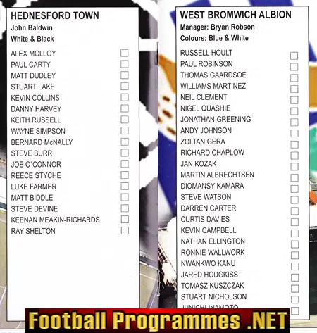 Don Drakeley Testimonial Benefit Match Hednesford Town 2006