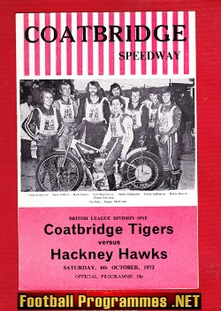 Coatbridge Speedway v Hackney 1973