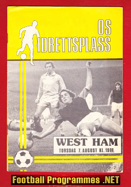 OS Idrettsplass v West Ham United 1975 – Norway Friendly Match
