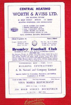 Bromley v Enfield 1968 – to clear