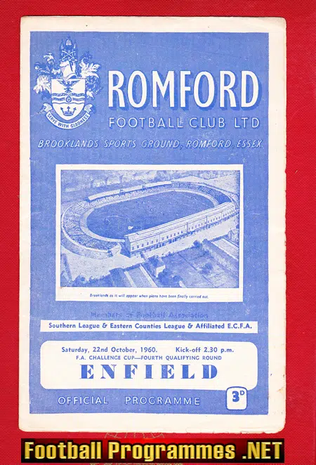 Romford v Enfield 1960 - FA Cup