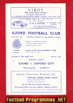 Ilford v Oxford City 1967