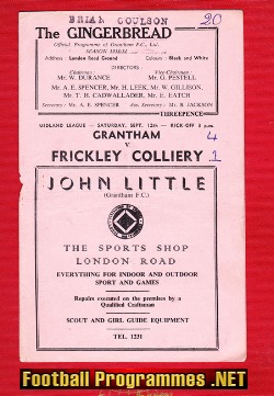 Grantham Town v Frickley Colliery 1953