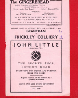 Grantham Town v Frickley Colliery 1953