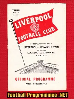 Liverpool v Ipswich Town 1961
