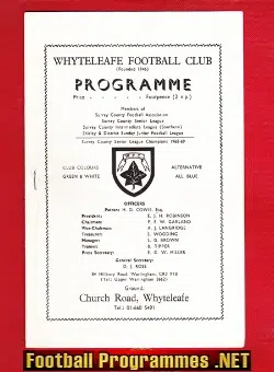 Whyteleafe v Ashtead 1970