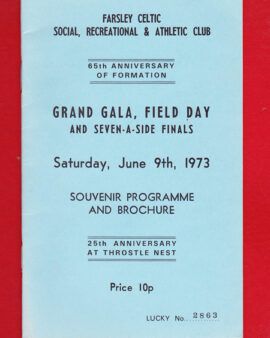 Farsley Celtic Seven A Side Grand Gala 1973