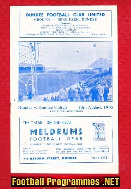 Dundee v Dundee United 1965