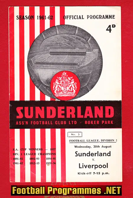 Sunderland v Liverpool 1961