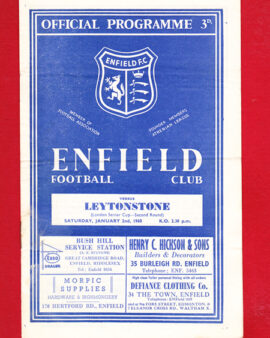 Enfield v Leytonstone 1960 – London Senior Cup