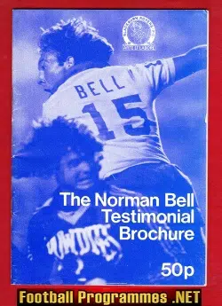 Norman Bell Testimonial Benefit Match Blackburn Rovers 1984