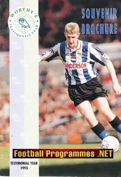 Nigel Worthington Testimonial Benefit Sheffield Wednesday Signed