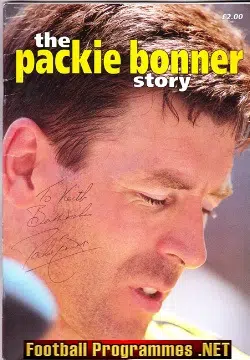 Packie Bonner Testimonial Benefit Match 1997 - Signed