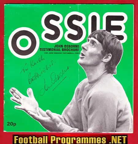 John Osborne Ossie Testimonial Benefit Match WBA 1978 Signed