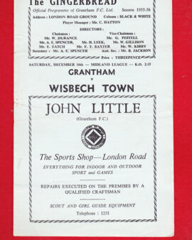 Grantham Town v Wisbech Town 1950s – Midlands League