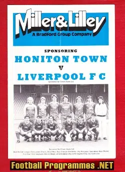 Honiton Town v Liverpool 1985 - Devon