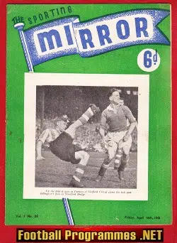 Sporting Mirror Football Soccer Magazine 1948 - April