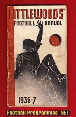 Littlewoods Football Annual Handbook 1936 - 1937