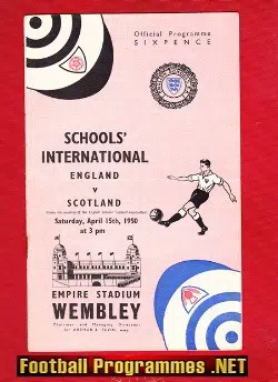 England v Scotland 1950 - Schoolboys at Wembley