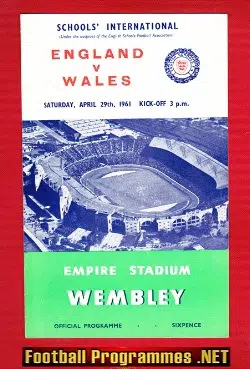 England v Wales 1961 - Schoolboys at Wembley