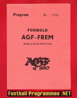 Aarhus Gymnastikforening AGF v Frem 1972 – Denmark